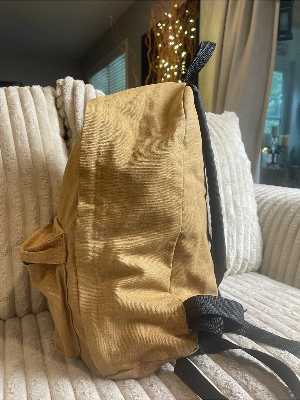 Carhartt Brown Canvas Backpack School Work Laptop Bag Front Pocket